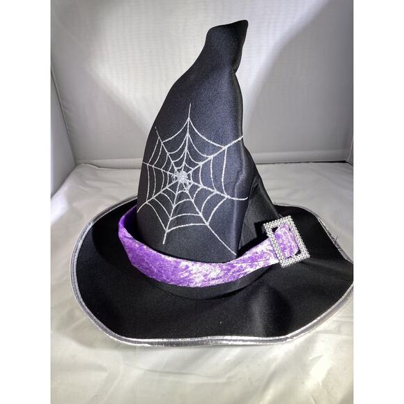 Spooktacular Creations Purple Witch costume Dress & Hat Child Size M. Soft!!!! - Picture 5 of 7